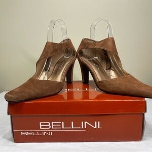 Bellini Brown Suede Cut-Out Shootie 8
